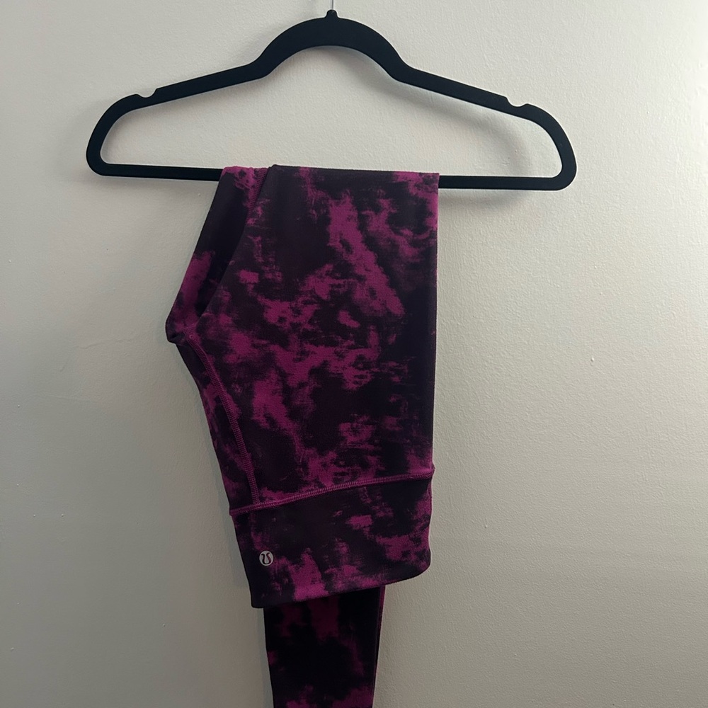 Lululemon Pink and Black Leggings